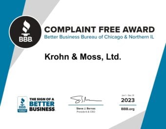 Complaint Free Award 